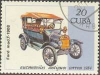 (1984-091) Марка Куба "Форд Т 1908"    Автомобили III Θ