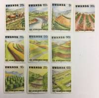 --  Набор марок Руанда 10 шт.  Негашеные , III O
