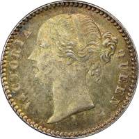 (№1840km454.2) Монета Индия 1840 год frac14; Rupee