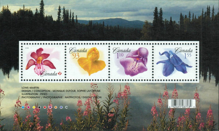 (№2006-89) Блок марок Канада 2006 год &quot;Цветы&quot;, Гашеный