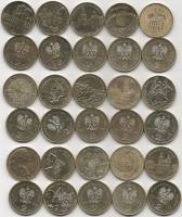 169-173 175 177 179-186 15 монет по 2 злотых Набор монет Польша 2009 год   UNC