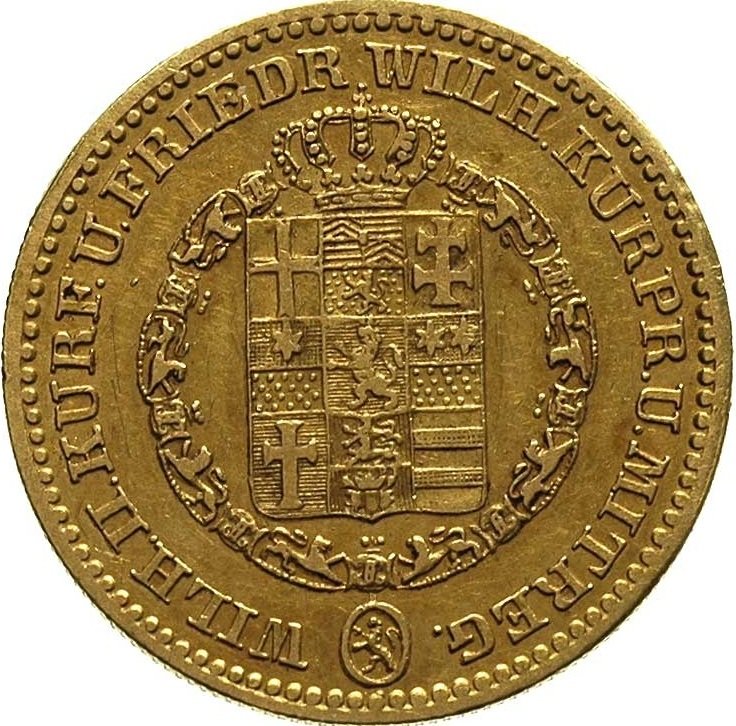 () Монета Германия (Империя) 1834 год 5  &quot;&quot;   Биметалл (Платина - Золото)  UNC