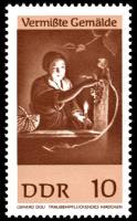 (1967-043) Марка Германия (ГДР) "Девушка с виноградом"    Пропавшие картины III Θ