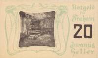 (№1920) Банкнота Австрия 1920 год "20 Heller"