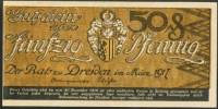 (№1917) Банкнота Германия 1917 год "50 Pfennig"