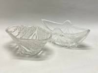 Набор салатников ладья СССР, 2 шт хрусталь