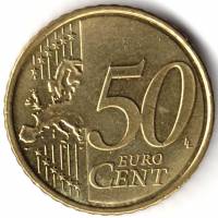 (2016) Монета Эстония 2016 год 50 евроцентов   Скандинавский сплав (Cu - 89%, Al - 5%, Zn - 5%, Sn -