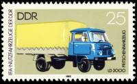 (1982-090) Марка Германия (ГДР) "Мини-грузовик"    Транспорт II Θ