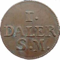 (№1716km354) Монета Швеция 1716 год 1 Daler (Веру людей)