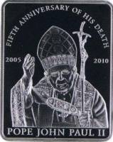 (№2010) Монета Палау 2010 год 1 Dollar (5-й год смерти)