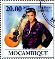 (№2009-3355) Марка Мозамбик 2009 год "Элвис Аарон Пресли 19351977", Гашеная