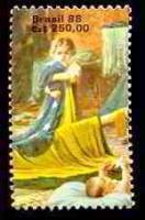 (№1988-2262) Марка Бразилия 1988 год "Студией 89 День Штамп", Гашеная