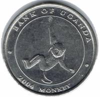 (№2004km134) Монета Уганда 2004 год 100 Shillings (Обезьяна)