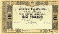(№1856P-S251) Банкнота Швейцария 1856 год "10 Francs"