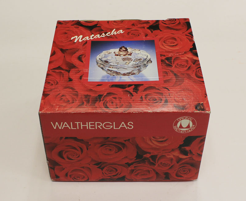 Конфетница Natascha Satin Rose, Waltherglas, Германия, стекло (состояние на фото)