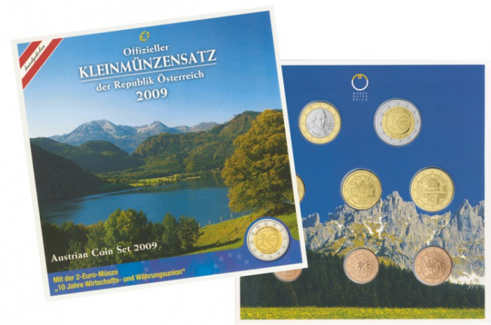 () Набор монет Австрия 2009 год &quot;&quot;   Буклет
