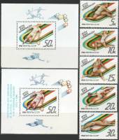 1988-056-61 110 Серия Набор марок 5 шт + 2 блока СССР  XXIV летняя олимпиада Сеул III O