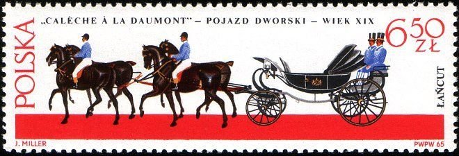 (1965-090) Марка Польша &quot;Повозка&quot;   Экипажи II Θ