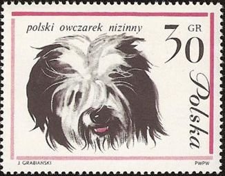 (1963-006) Марка Польша &quot;Польская низинная овчарка&quot;   Собаки I Θ