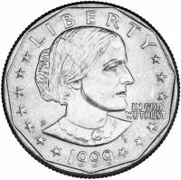 (1999p) Монета США 1999 год 1 доллар   Сьюзен Энтони Медь-Никель  PROOF