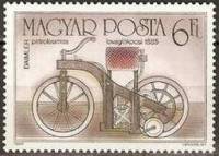 (1985-074) Марка Венгрия "Daimler, 1885"    100-летие мотоцикла III Θ