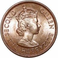 (№1955km34) Монета Кипр 1955 год 5 Mils