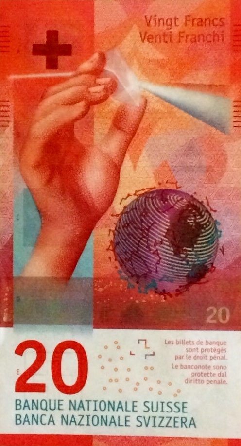 () Банкнота Швейцария 2015 год 20  &quot;&quot;   UNC
