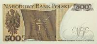(1974) Банкнота Польша 1974 год 500 злотых "Тадеуш Костюшко"   UNC