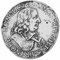 (№1648km14.1) Монета Монако 1648 год 1 Scudo