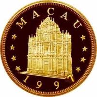 (№1997km87) Монета Макао 1997 год 1,000 Patacas (Год быка)