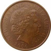 (№2006km117a) Монета Новая Зеландия 2006 год 10 Cents