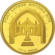 (,) Монета Австралия 2011 год 5 долларов   Биметалл (Платина - Золото)  UNC