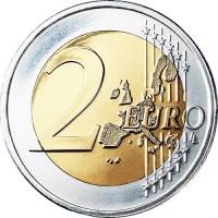 (2005) Монета Франция 2005 год 2 евро  1. Старая карта ЕС Биметалл  UNC
