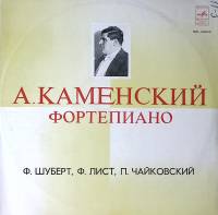 Пластинка виниловая А. Каменский ф-но Ф. Шуберт Ф. Лист П. Чайковский Мелодия 300 мм. Excellent
