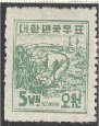 (№1949-49) Марка Корея Южная 1949 год "Уборка риса", Гашеная