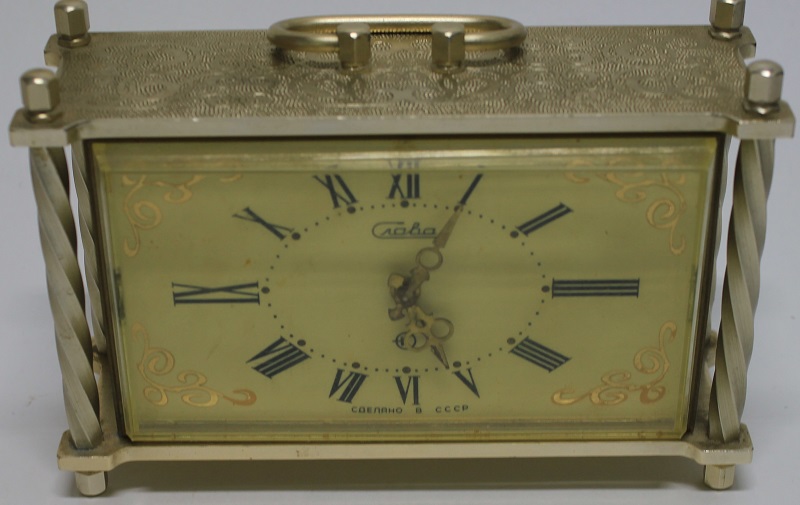 Будильник "Слава", электро-механический, СССР работосп не проверялась