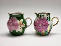 Молочники сливочники 2 шт Дулево СССР винтаж фарфор ручная роспись