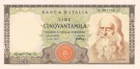 (№1967P-99a.1) Банкнота Италия 1967 год "50,000 Lire"
