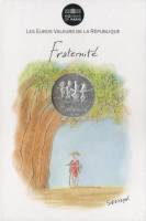 (2014) Монета Франция 2014 год 10 евро "Братство"  Весенний Серебро Ag 333  Буклет