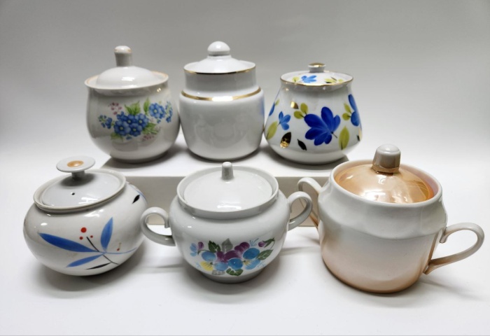 Сахарницы 6 штук фарфор