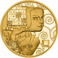 (012) Монета Австрия 2013 год 50 евро "Ожидание" 1. Памятные Золото Au 986  PROOF