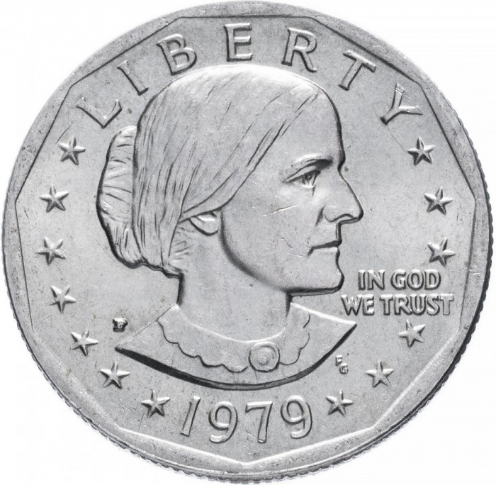 (1979p) Монета США 1979 год 1 доллар   Сьюзен Энтони Медь-Никель  UNC