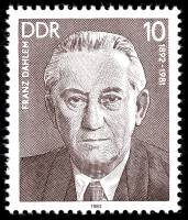 (1983-003) Марка Германия (ГДР) "Франц Далем"    Известные личности II Θ