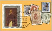 (1980-058) Блок марок  Куба "Портрет дамы"    Конгресс ФИП, Эссен III O