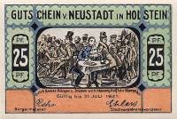 (№1921) Банкнота Германия 1921 год "25 Pfennig"