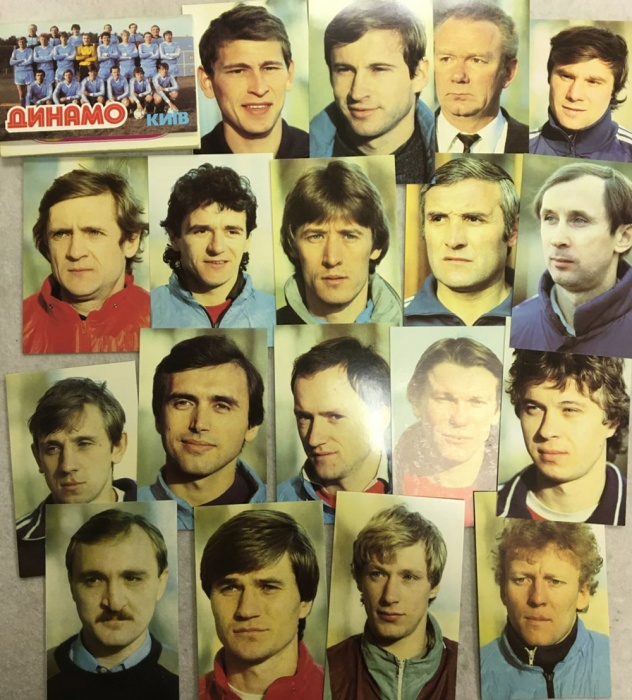 Набор открыток &quot;Динамо (Киев)&quot;, 18 шт., 1987 г.