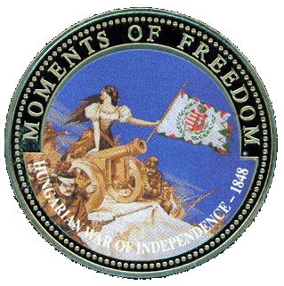 (2001) Монета Либерия 2001 год 10 долларов &quot;Венгерская революция&quot;  Медь-Никель  UNC