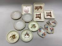 Креманки 13 шт фарфор, пластик