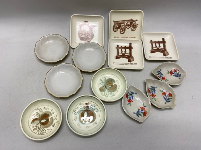 Креманки 13 шт фарфор, пластик