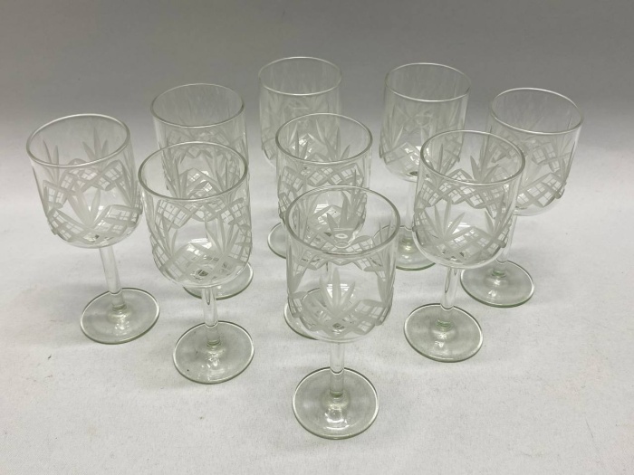 Набор рюмок хрусталь СССР 9 шт